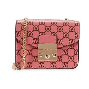 NWT Valentino by Mario Valentino Bijou Leather Crossbody Bag in  Pink Sorbet